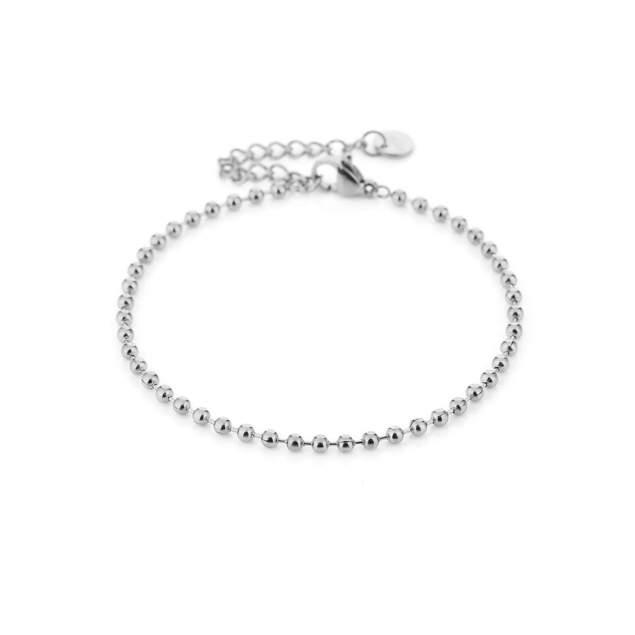 Fijne bolletjesarmband – zilverkleurig