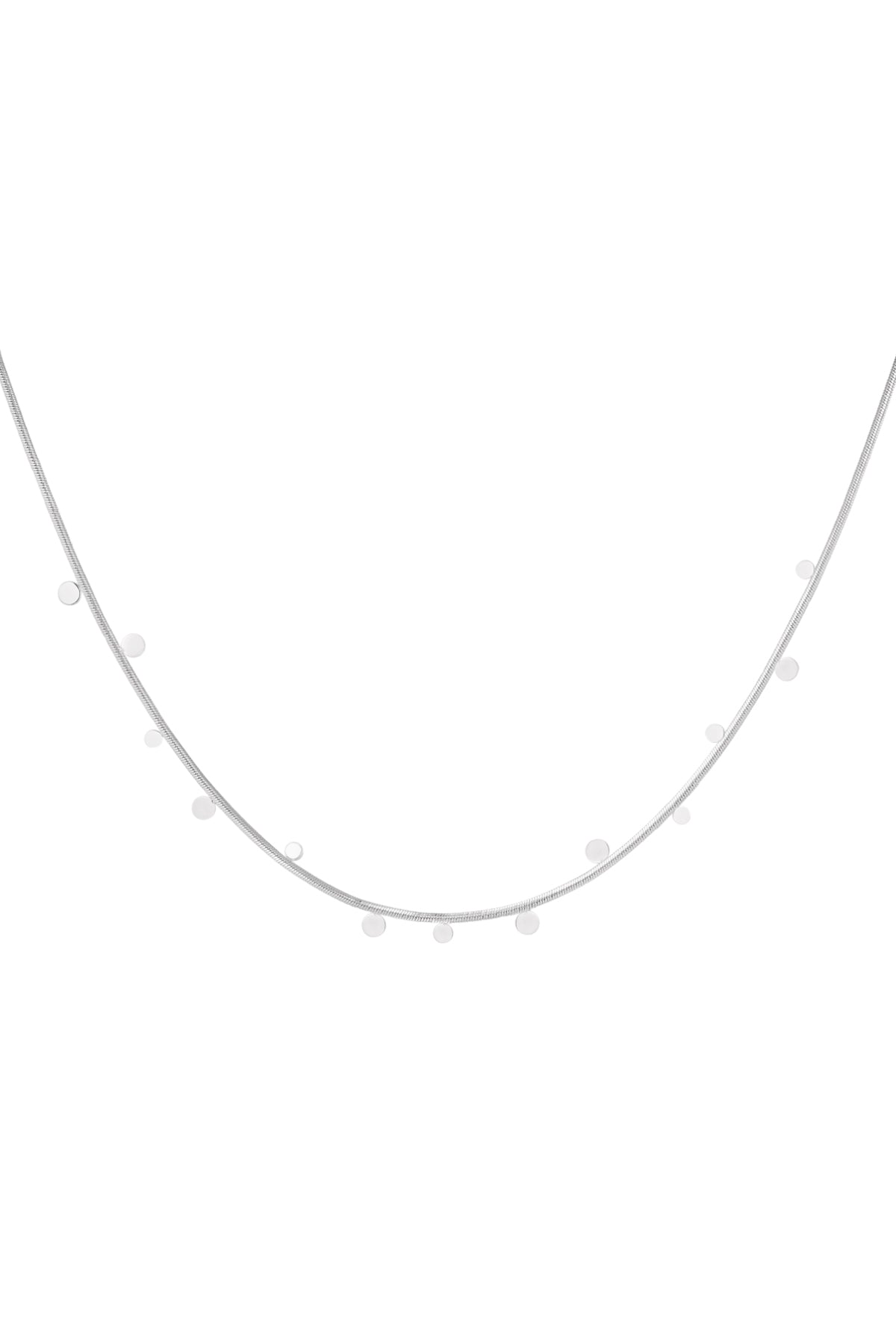 Ketting Cirkel Party – Zilver