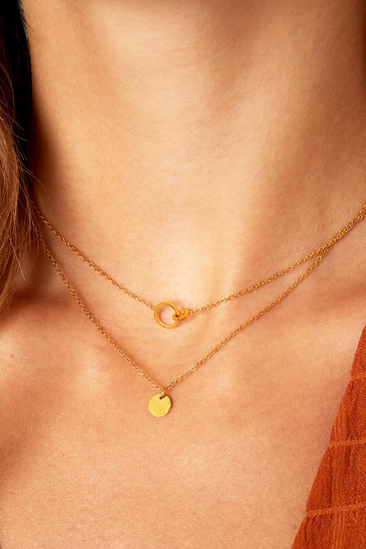 Ketting verbonden cirkels – Goud